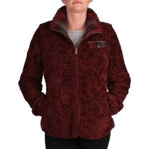 Pendleton Red Teddy Sherpa Full Zip Jacket - Women’s M